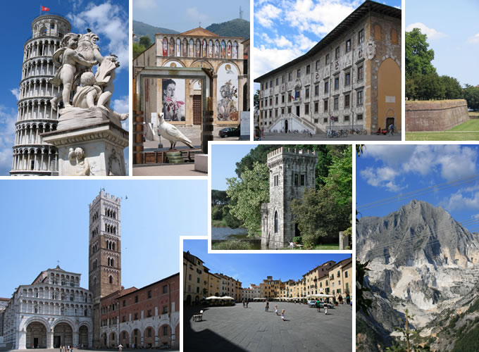 Tourist locations around Forte dei Marmi